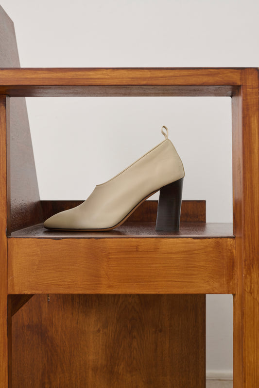 Escarpins Thea - Ivoire - Cuir - Femme