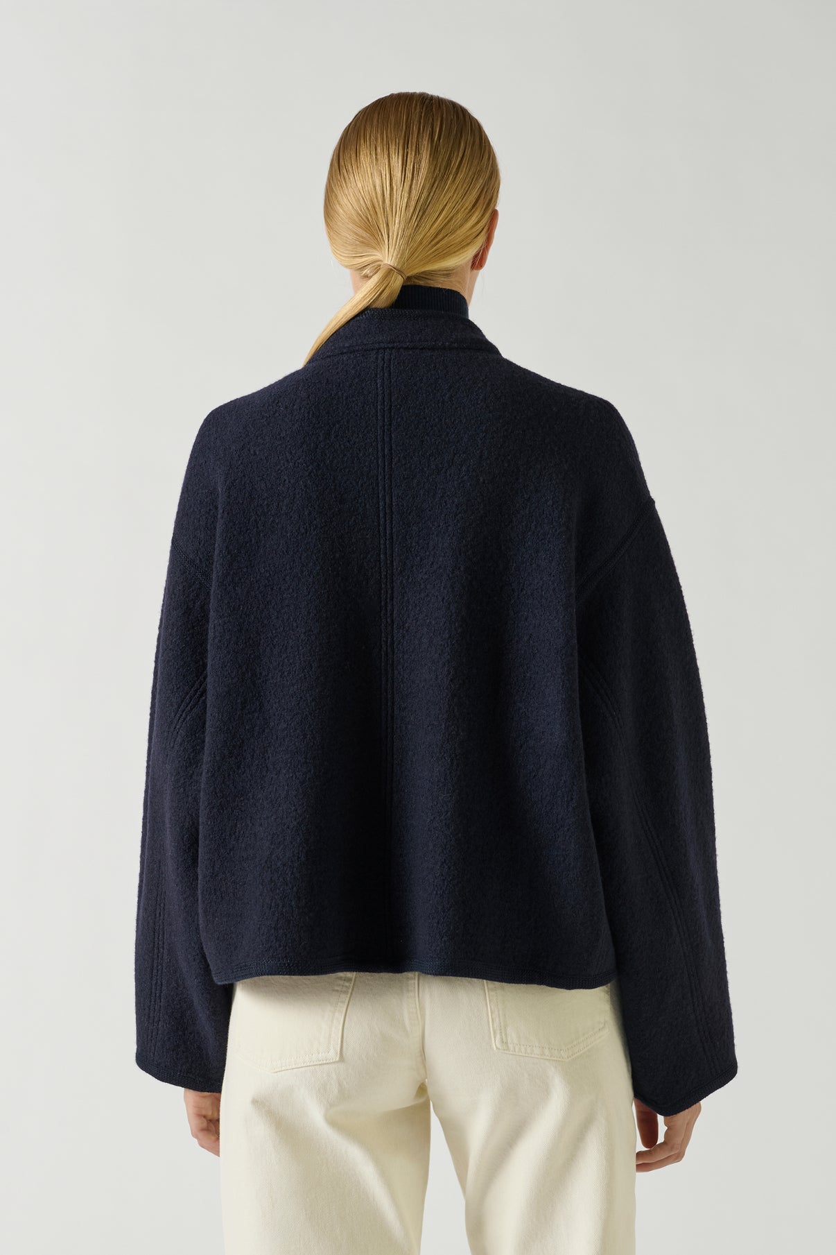 Veste Olympe - Navy - Laine - Femme vue 3