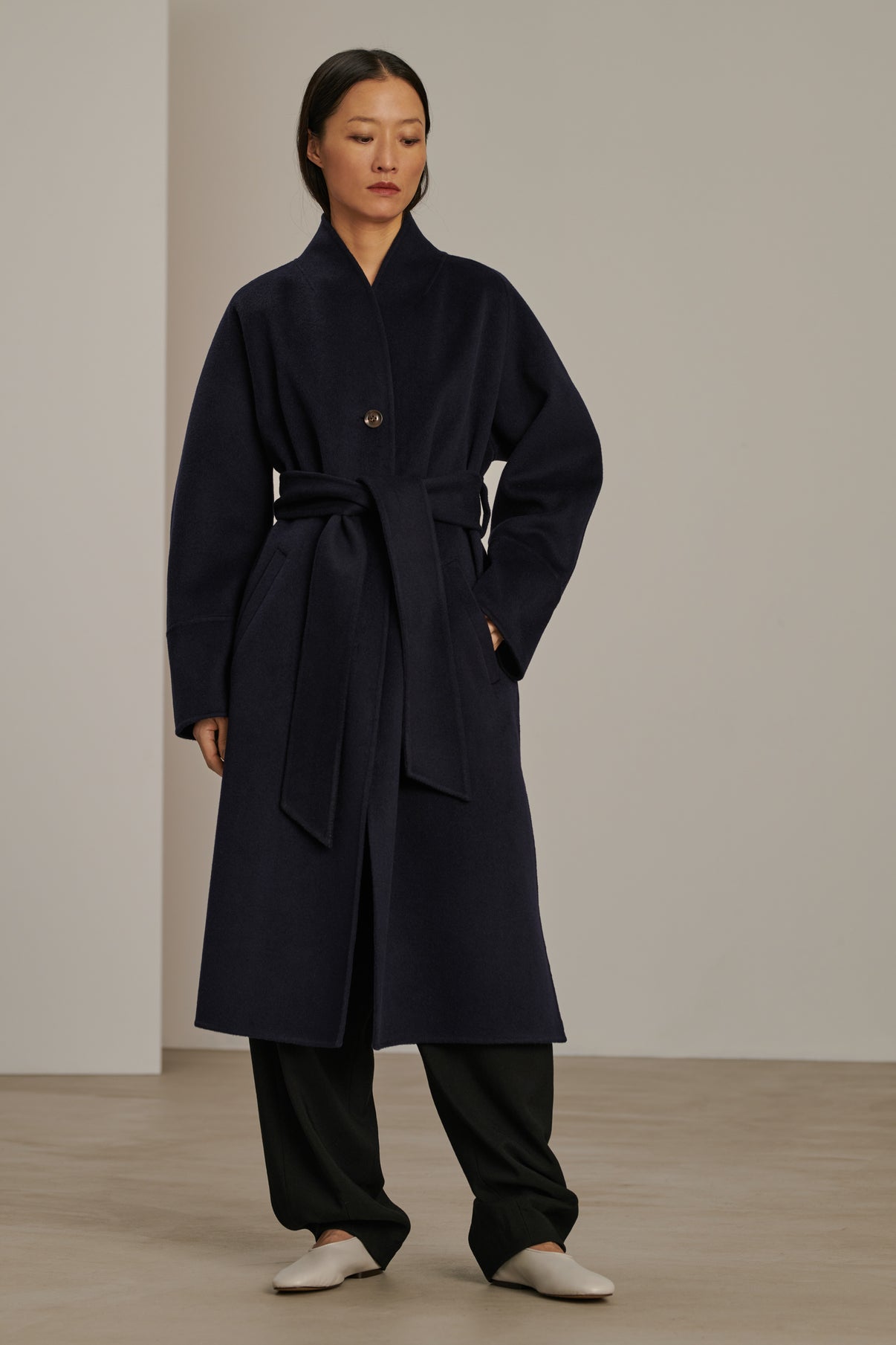 Manteau Cesar - Dark Navy - Laine - Femme vue 3