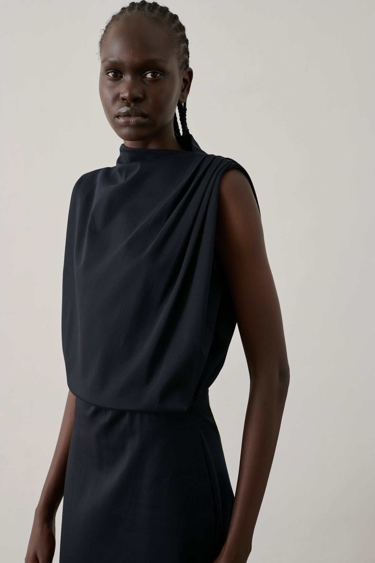 Robe Gemma - Noir - Coton - Femme vue 3