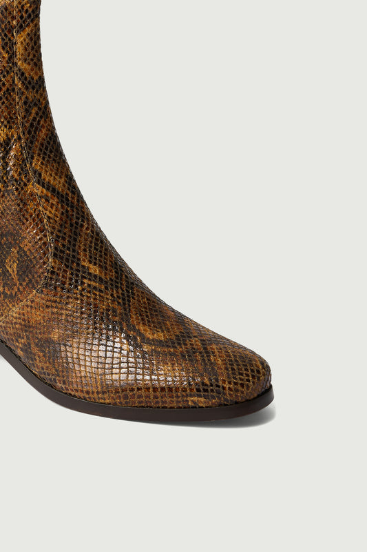 Boots Gazette - Python - Cuir - Femme