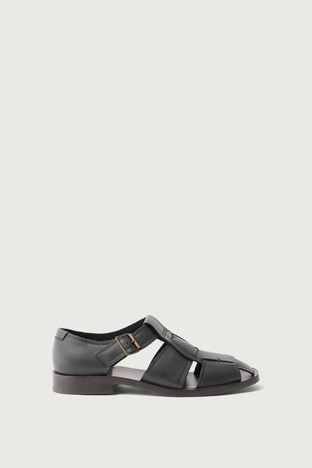 Sandales Velika - Gris Anthracite - Cuir - Femme vue 2